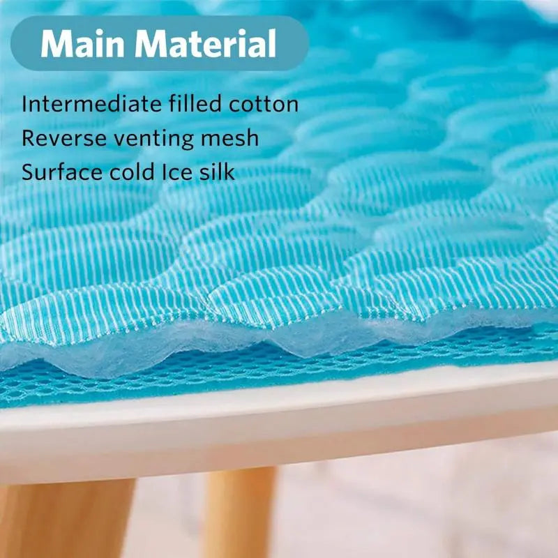 Washable Pet Cooling Bed Mat, Summer Cooling Pad for Puppy, Kitten, Dogs & Cats, Comfortable Pet Tools Mat for Home & Car Use
