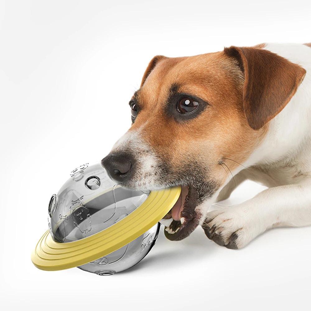 Pet Dog Cat Tumbler Treat Ball Feeder Food Dispenser Puzzle Interactive Toys