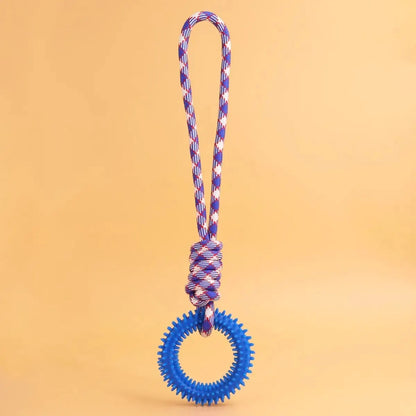 Interactive Training Pet Toy Ring Spiked Ring Dog Teeth Cleaning Pet Supplies