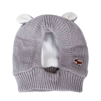 Quiet Dog Ear Muffs Noise Protection Pet Ears Covers Knitted Hat Anxiety Relief Winter Warm Earmuffs for Medium Large Dogs New