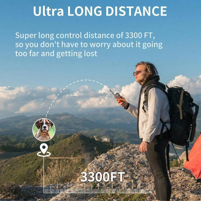 For 3 Dogs Dog Training Collar with Remote, 3300Ft Range, 3 Modes: Beep, Shock, Vibration, Rechargeable, Waterproof, Adjustable Strap, 5-120Lbs Dogs